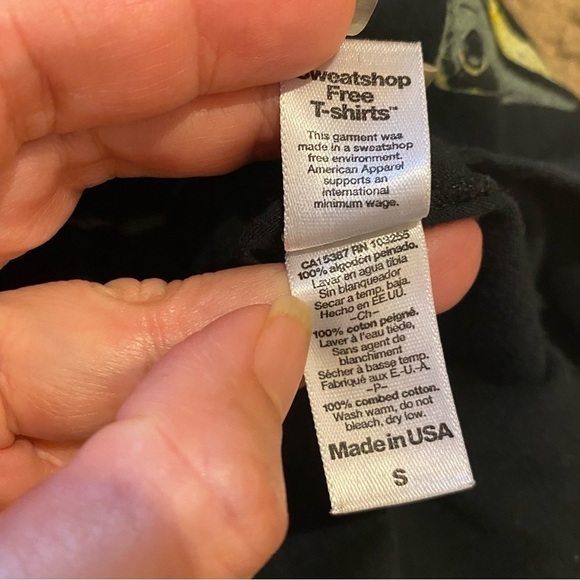 OBEY Women Black Graphic Y2K Short Sleeve Top Size Small-Made in USA - Picture 9 of 9